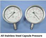All stainless stell capsule pressure gauge